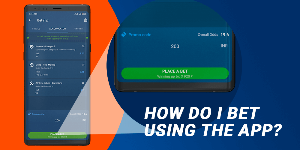 How Do I Bet Using the App?